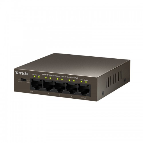 Tenda TEF1105P PoE Switch — 5-Port with 4-Port PoE