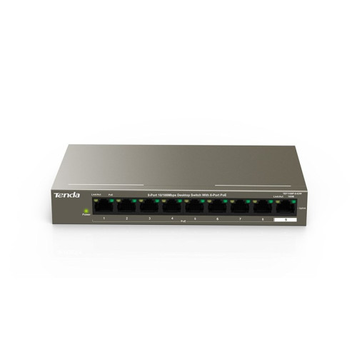 Tenda TEF1109P Desktop Switch — 9 Port (8-Port PoE), 102W