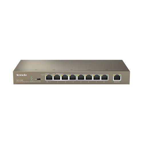 Tenda TEF1109P Desktop Switch — 9 Port (8-Port PoE), 10/100Mbps, 63W