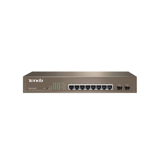 Tenda TEG3210P Managed PoE Switch — 8G+2SFP