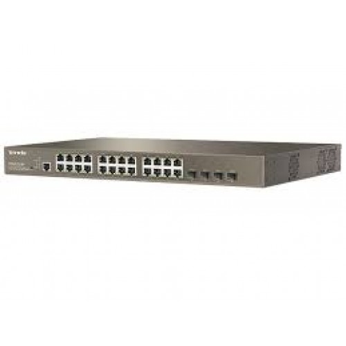 Tenda TEG3224P PoE Managed Switch — 24-Port 10/100/1000 Mbps + 4 Shared SFP