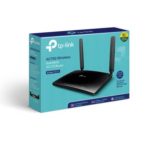 TP-Link Archer MR200 Dual Band 4G LTE Router — AC750