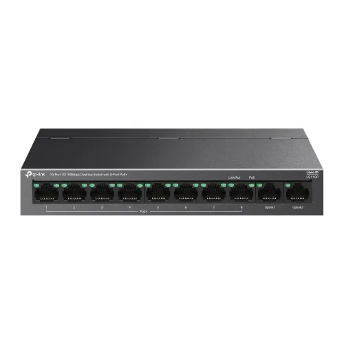 TP-Link LS110P Desktop Switch — 10-Port PoE+