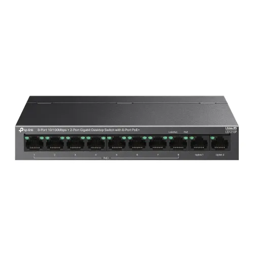 TP-Link LS1210P PoE Desktop Switch — 8-Port, With 2-Port Gigabit