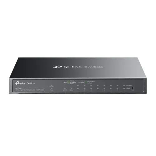 TP-Link Omada ES210GMP Easy Managed Switch — 10-Port Gigabit with 8-Port PoE+