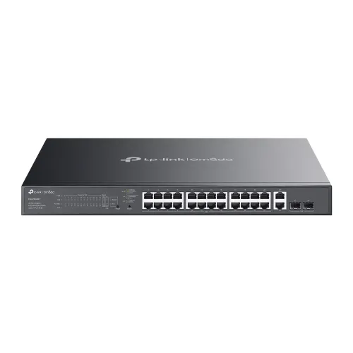 TP-Link Omada ES228GMP Easy Managed Switch — 28-Port Gigabit PoE+, 2 SFP Ports
