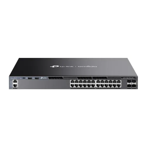 TP-Link Omada SG6428X Stackable L3 Managed Switch — 24-Port Gigabit with SFP Port