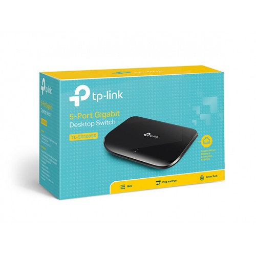 TP-Link TL-SG1005D Desktop Switch — 5-Port Gigabit