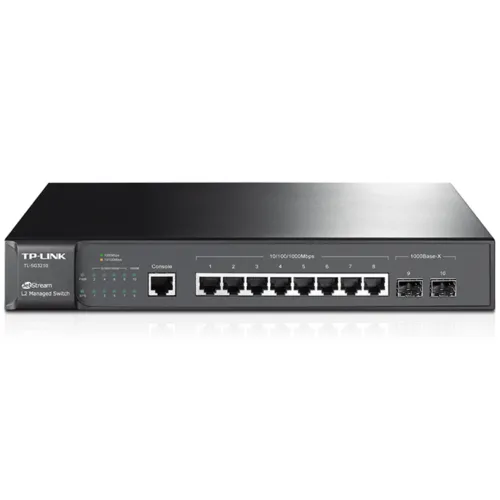 TP-Link TL-SG3210 JetStream L2 Managed Switch — 8-Port Gigabit, 2 SFP Ports
