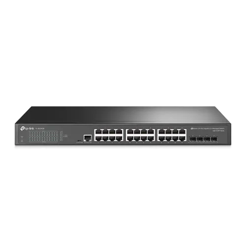 TP-Link TL-SG3428 JetStream L2+ Managed Switch — 24-Port Gigabit, 4 SFP Slots