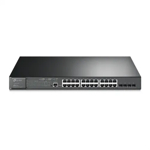 TP-Link TL-SG3428MP JetStream L2+ Managed Switch — 28-Port Gigabit with 24-Port PoE+