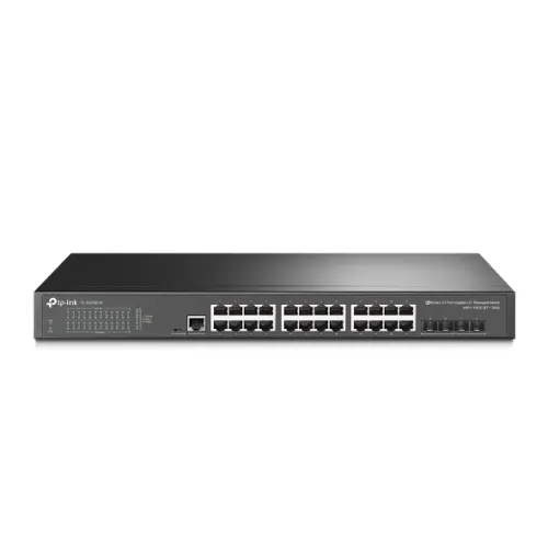 TP-Link TL-SG3428X JetStream L2+ Managed Switch — 24-Port Gigabit with 4 10GE SFP+ Slots