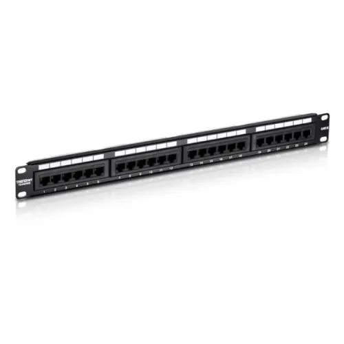 TRENDnet TC-P24C6 Cat6 Unshielded 1U Patch Panel — 24-Port