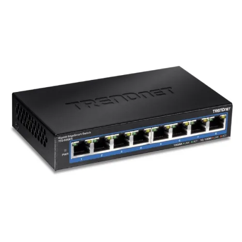 TRENDnet TEG-S80ES EdgeSmart Gigabit Switch — 8-Port
