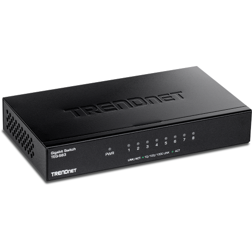 TRENDnet TEG-S83 Desktop Switch — 8-Port Gigabit