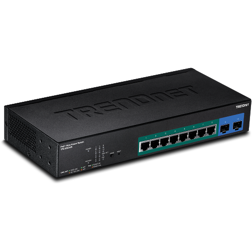 TRENDnet TPE-082WS Web Smart PoE+ Switch — 10-Port Gigabit