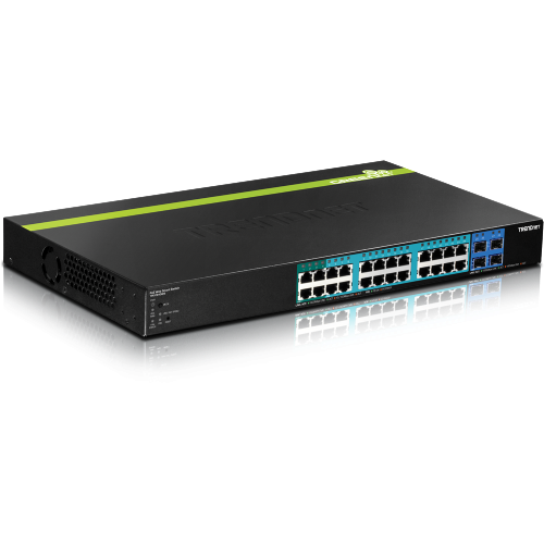 TRENDnet TPE-2840WS Web Smart PoE+ Switch — 28-Port, Gigabit