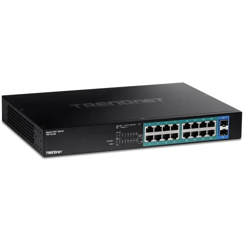 TRENDnet TPE-TG182 Gigabit PoE+ Switch — 18-Port