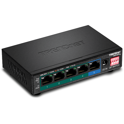 TRENDnet TPE-TG51g Gigabit PoE+ Switch — 5-Port