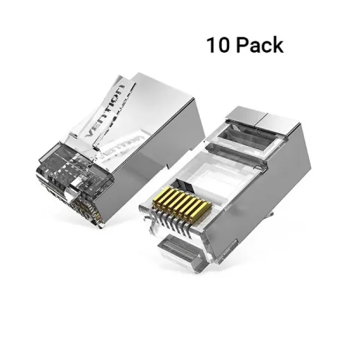 Vention IDFR0-10 RJ45 Connector — Cat6A UTP, 10-Pack
