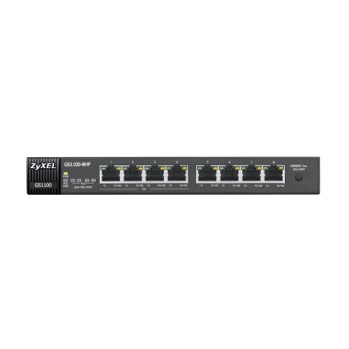 Zyxel GS1100 8HP Unmanaged PoE Switch — 8-port