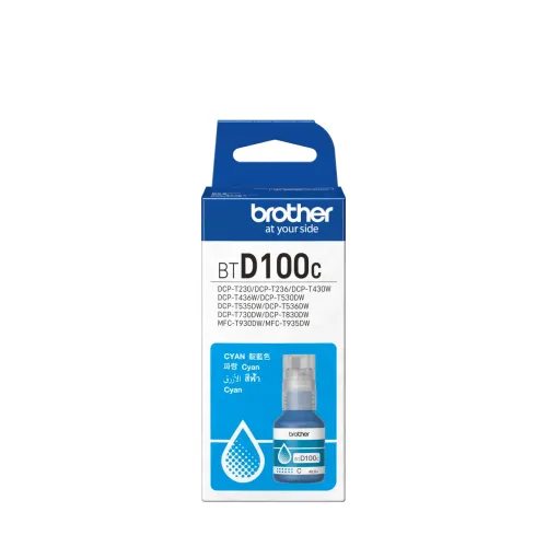 Brother BTD100C Ink Bottle — Cyan
