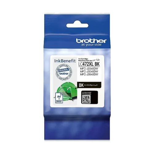 Brother LC472XLBK Ink Cartridge — Black, Bundle With Full Set