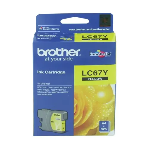 Brother LC67Y Yellow Ink Cartridge