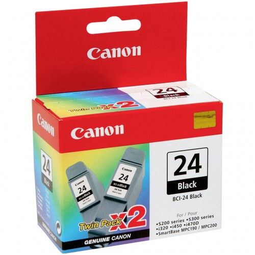 Canon BCI-24 Twin Pack Cartridge — Black