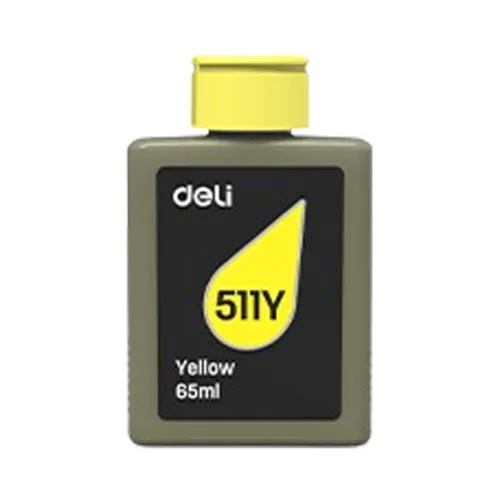 Deli 511Y Ink Bottle — Yellow