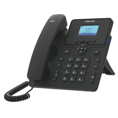 DINSTAR C61SP Entry-Level IP Phone — PoE, No Adapter