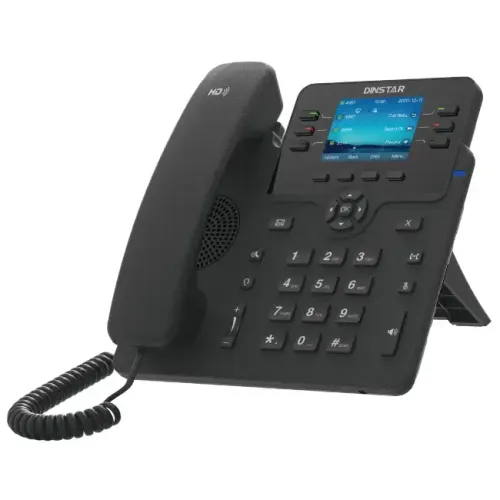DINSTAR C63GP IP Phone — Color Screen, with PoE & Adapter