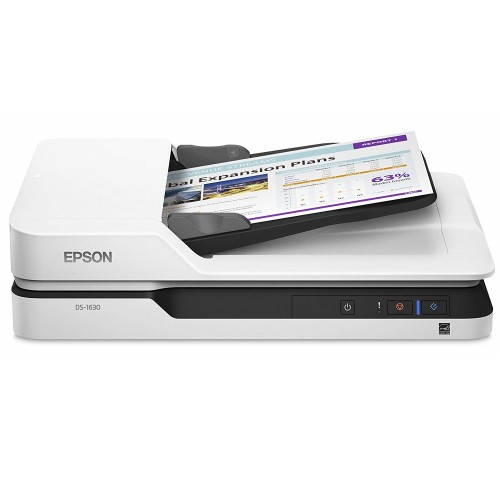 Epson DS-1630 Legal Document Scanner — Color, Flatbed & Sheet Fed, with ADF