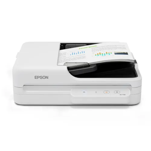 Epson DS-1730 Document Scanner — Color Flatbed, Duplex, with ADF