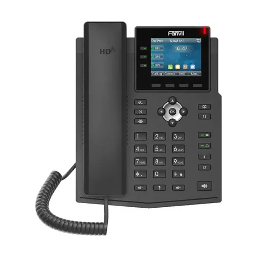 Fanvil X3U Gigabit IP Phone — 6-SIP PoE, Without Adapter
