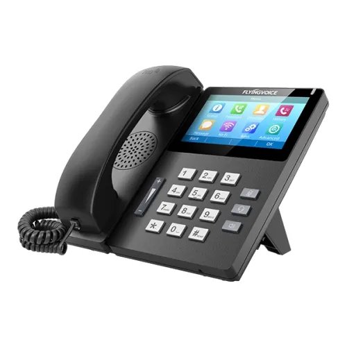 Flyingvoice FIP15G Plus Touchscreen IP Phone — 10 SIP, PoE