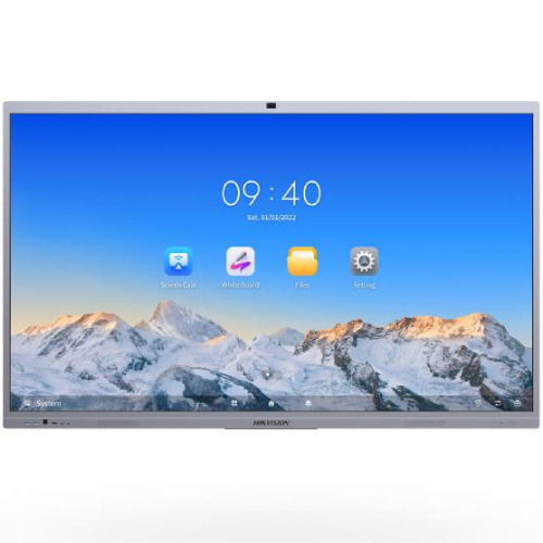 Hikvision DS-D5C65RB-B 65" Interactive Flat Panel Display — 4K UHD, 8MP AI Camera, 8 Array Mic, For Android