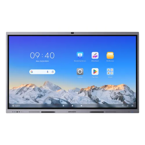 Hikvision DS-D5C98RB/B Interactive Flat Panel — 98", 4K UHD, With Camera