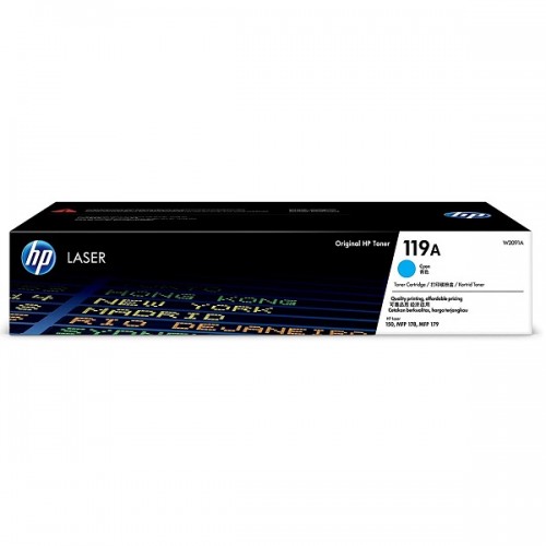HP 119A Original LaserJet Toner Cartridge — Cyan