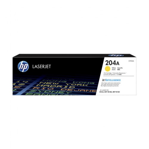 HP 204A LaserJet Toner Cartridge — Yellow, Bundle With Full Set