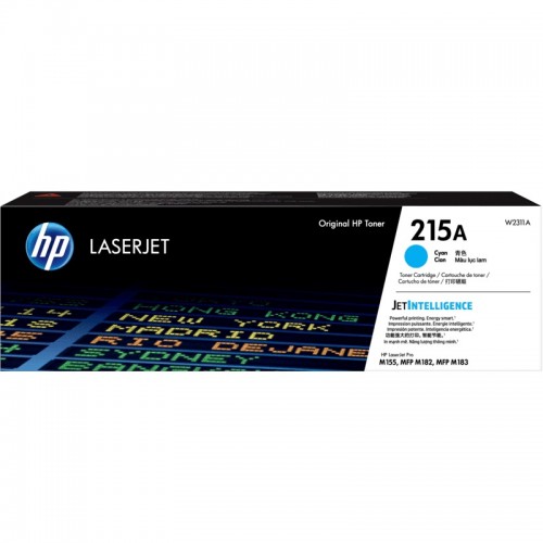 HP 215A LaserJet Toner — Cyan, Full Set Bundle