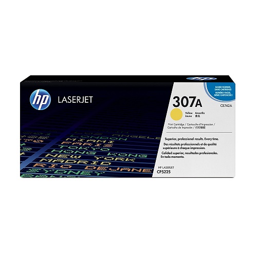 HP 307A LaserJet Toner Cartridge — Yellow