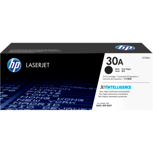 HP 30A Original LaserJet Toner Cartridge — Black, For M203 Printer