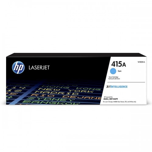 HP 415A Original LaserJet Toner Cartridge — Cyan, Full Set Bundle