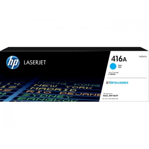 HP 416A LaserJet Toner Cartridge — Cyan, Bundle With Full Set