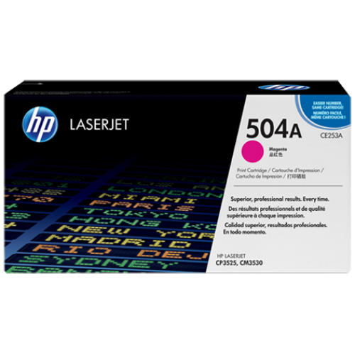HP 504A Original LaserJet Toner Cartridge — Magenta