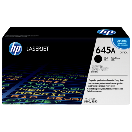 HP 645A Original LaserJet Toner Cartridge — Black