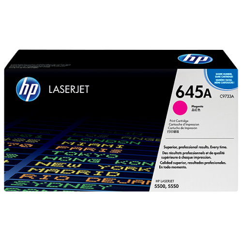 HP 645A LaserJet Toner Cartridge — Magenta, Original