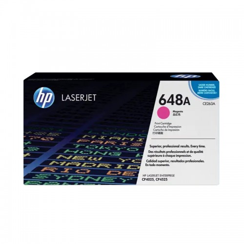 HP 648A LaserJet Toner Cartridge — Magenta, Original