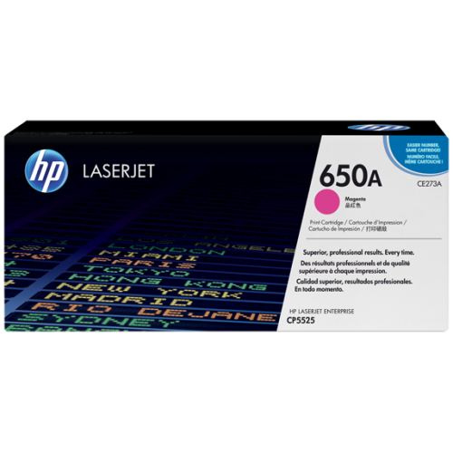 HP 650A Original LaserJet Toner — Magenta, For CLJ CP5525N, DN